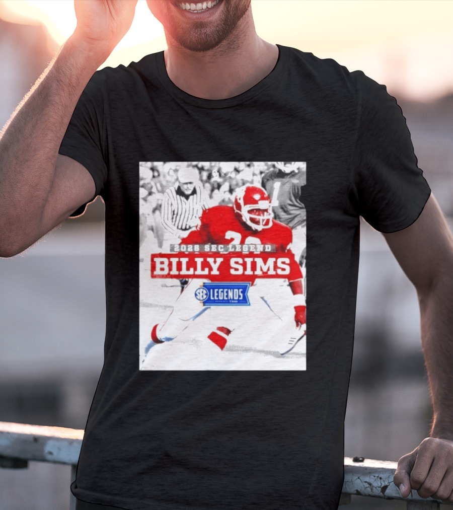2026 SEC Legend Billy Sims Oklahoma Sooners Football T-Shirt