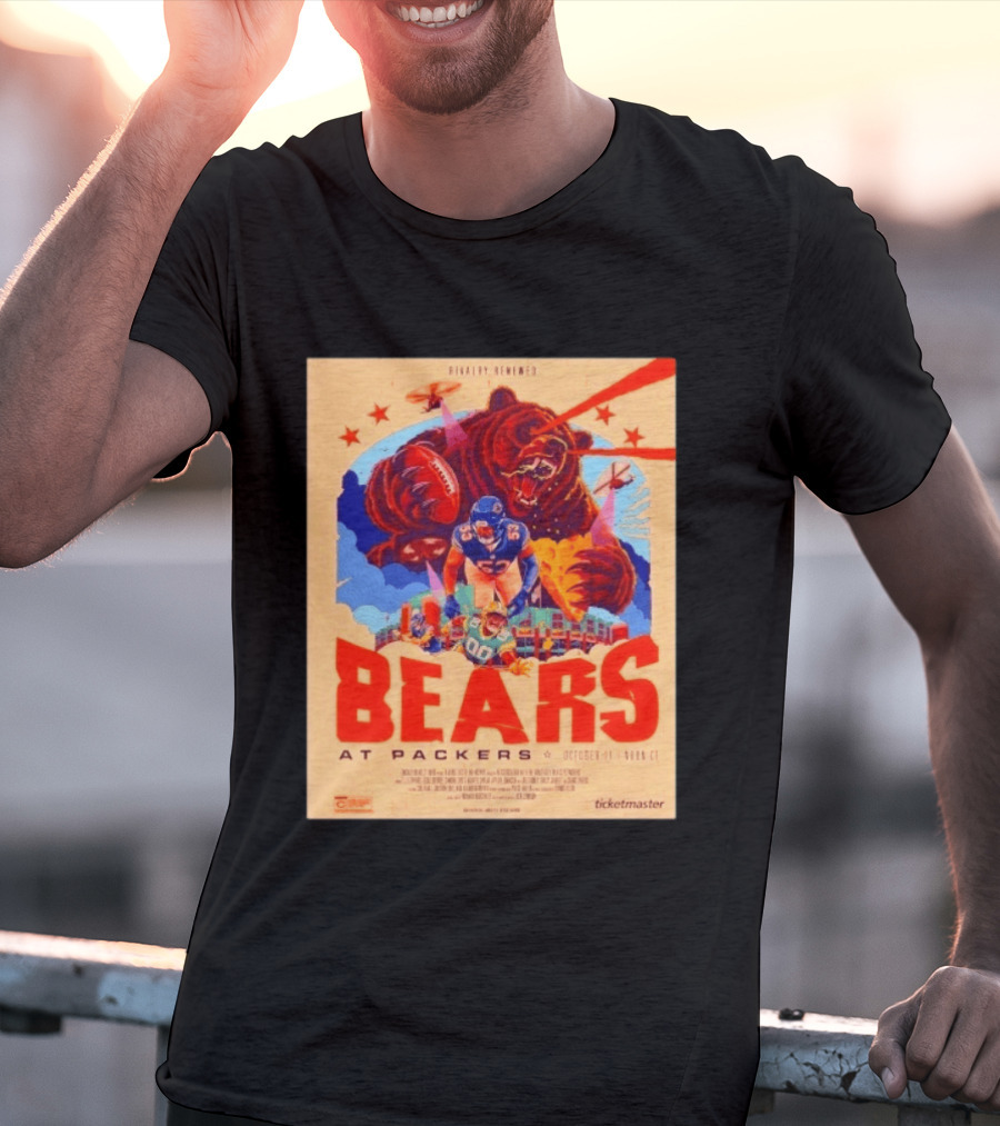 Rivalry Renewed Bears At Packers October 11 Noon CT Ticketmaster T-Shirt