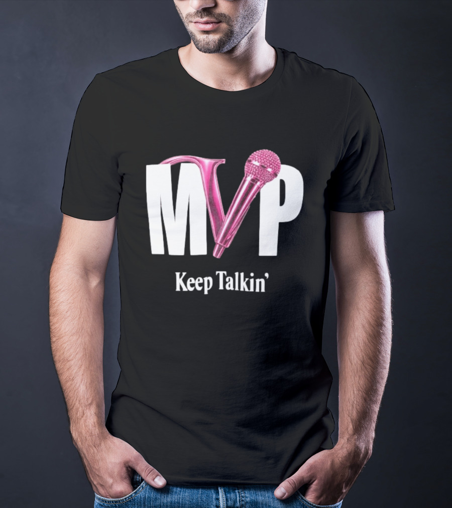 MVP Keep Talkin' Pink Microphone Music Rap T-Shirt