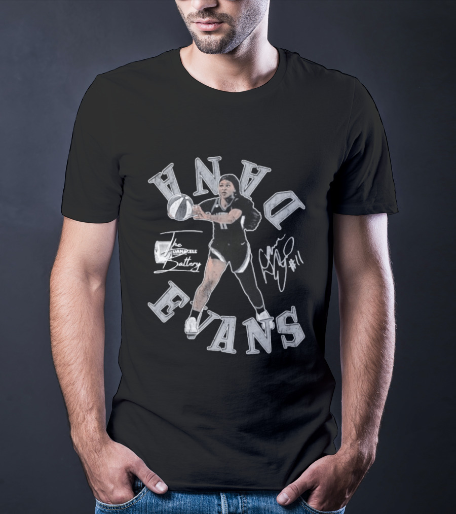 Dana Evans No 11 The Handell Battery WNBA T-Shirt