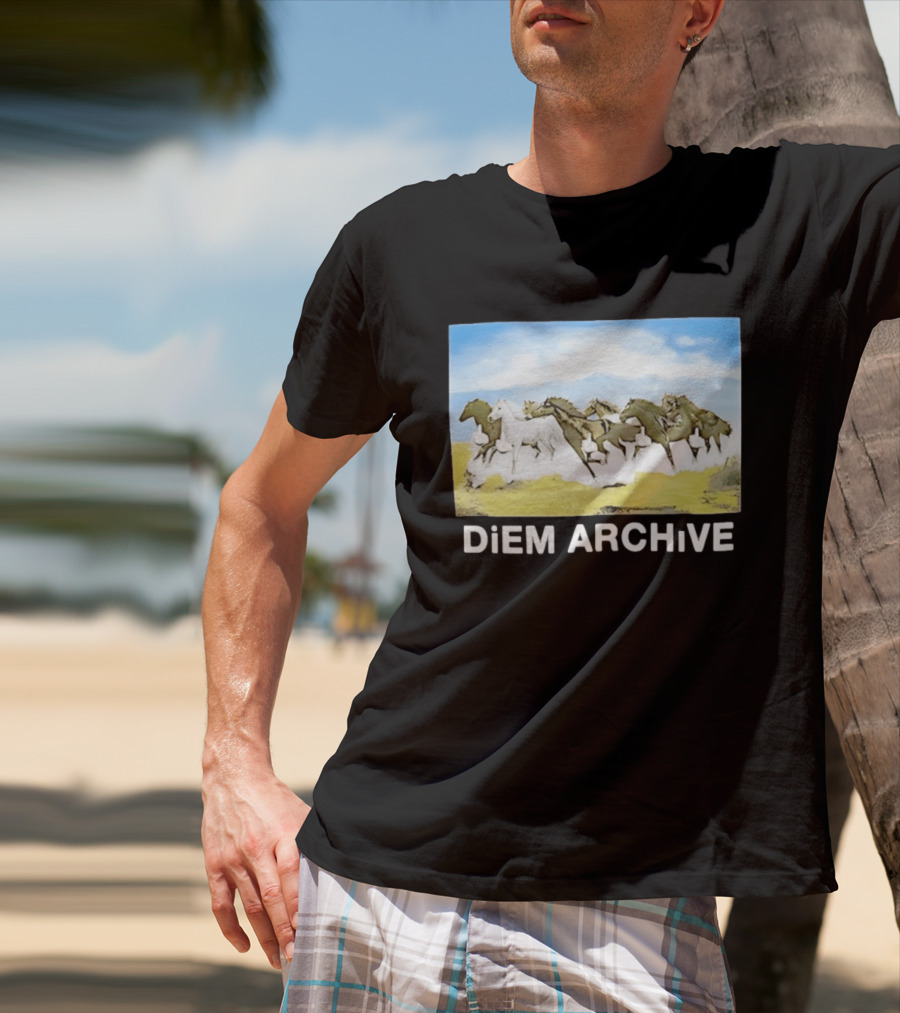DiEM ARCHiVE Running Horses T-Shirt