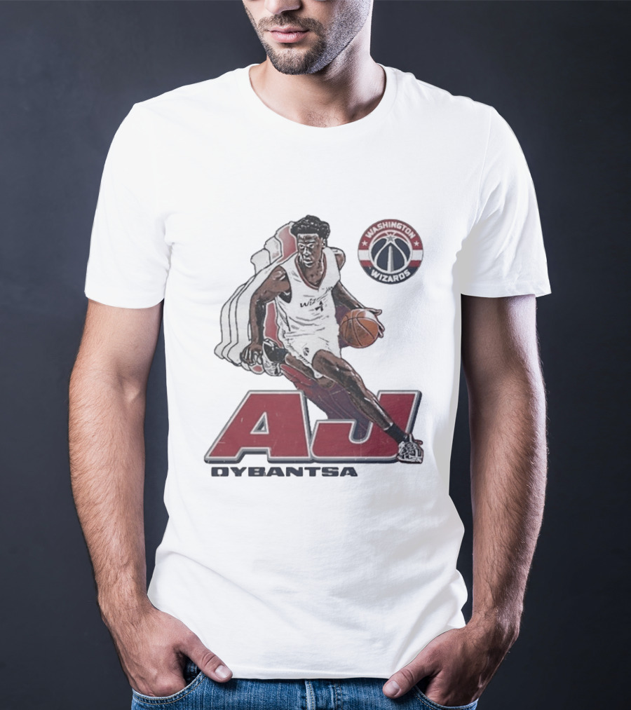 AJ Dybantsa Washington Wizards Basketball Star T-Shirt