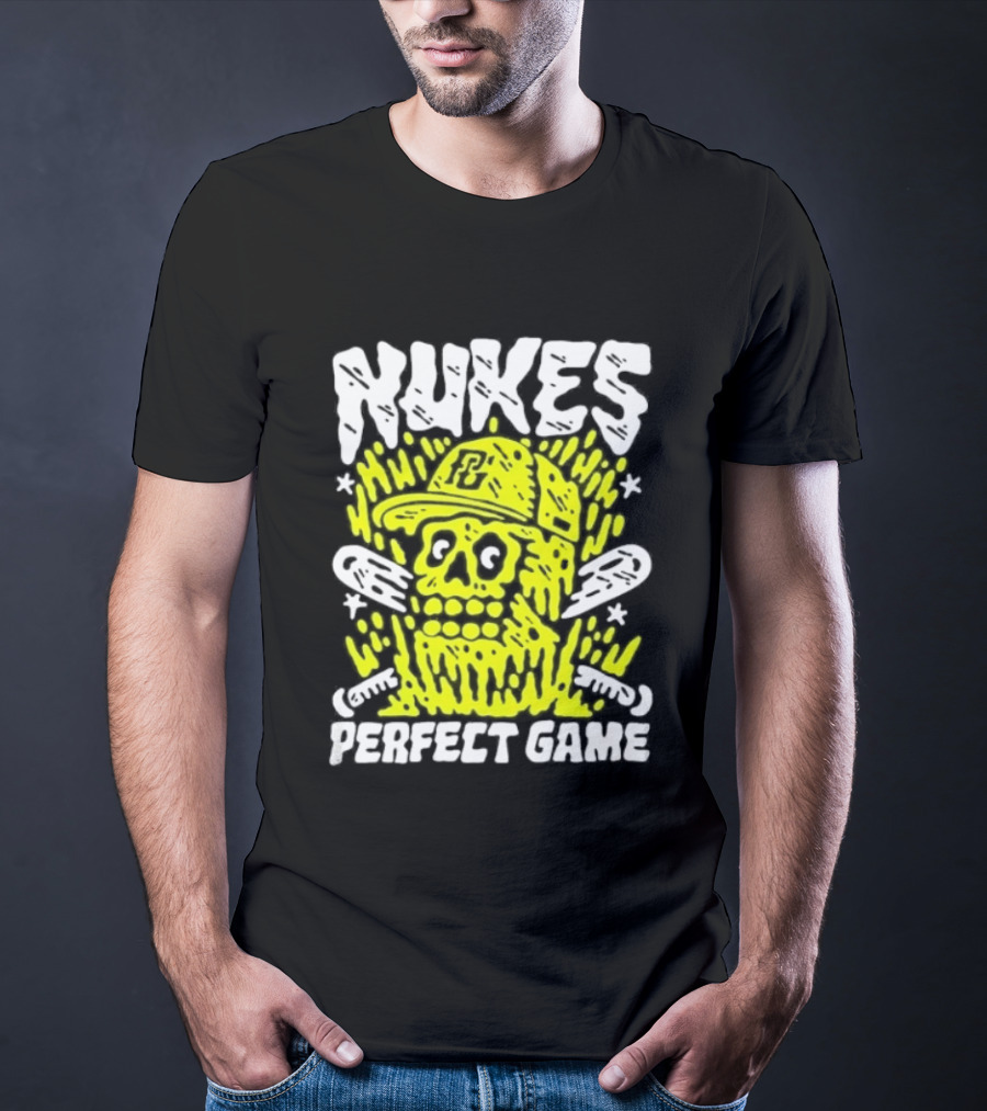 Nukes PC Skull Baseball Perfect Game T-Shirt