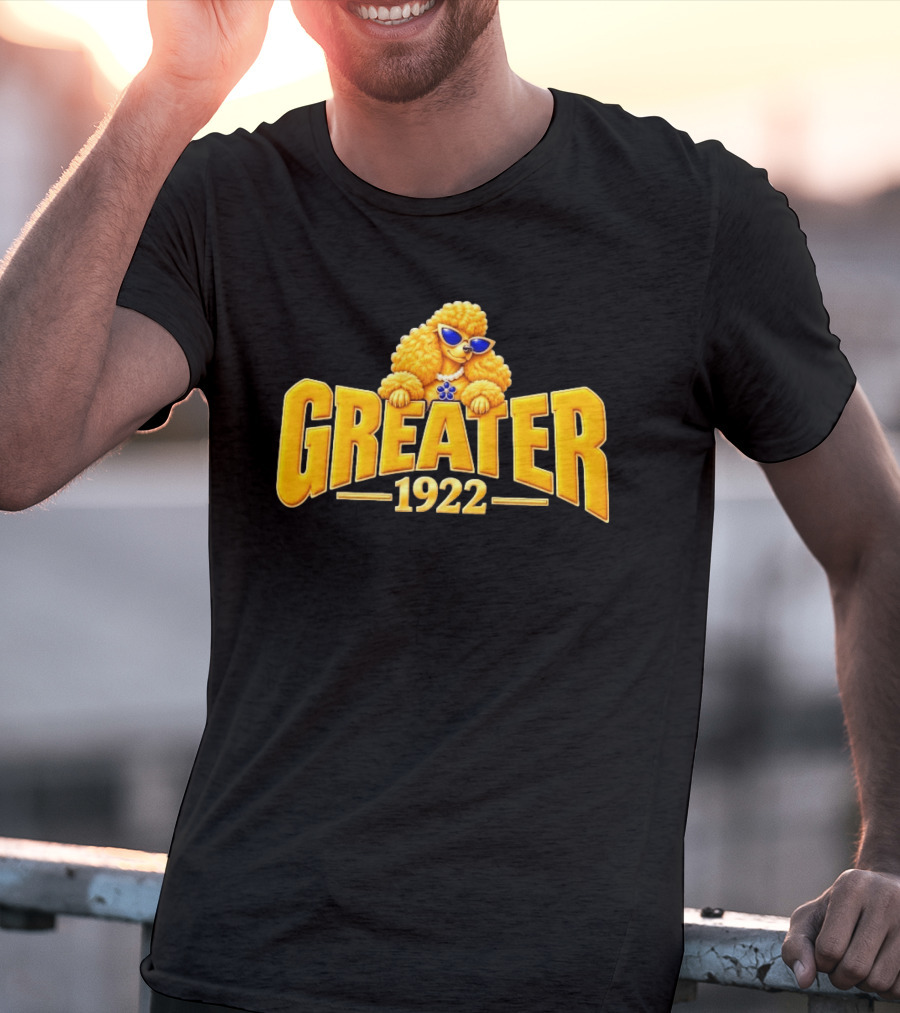 Poodle Sorority Greater 1922 Retro Sunglasses T-Shirt