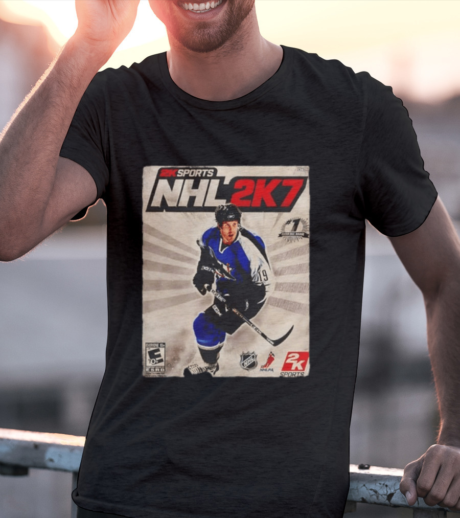 2K Sports NHL 2K7 Joe Thornton 19 Rated Number 1 NHL Game 2007 T-Shirt