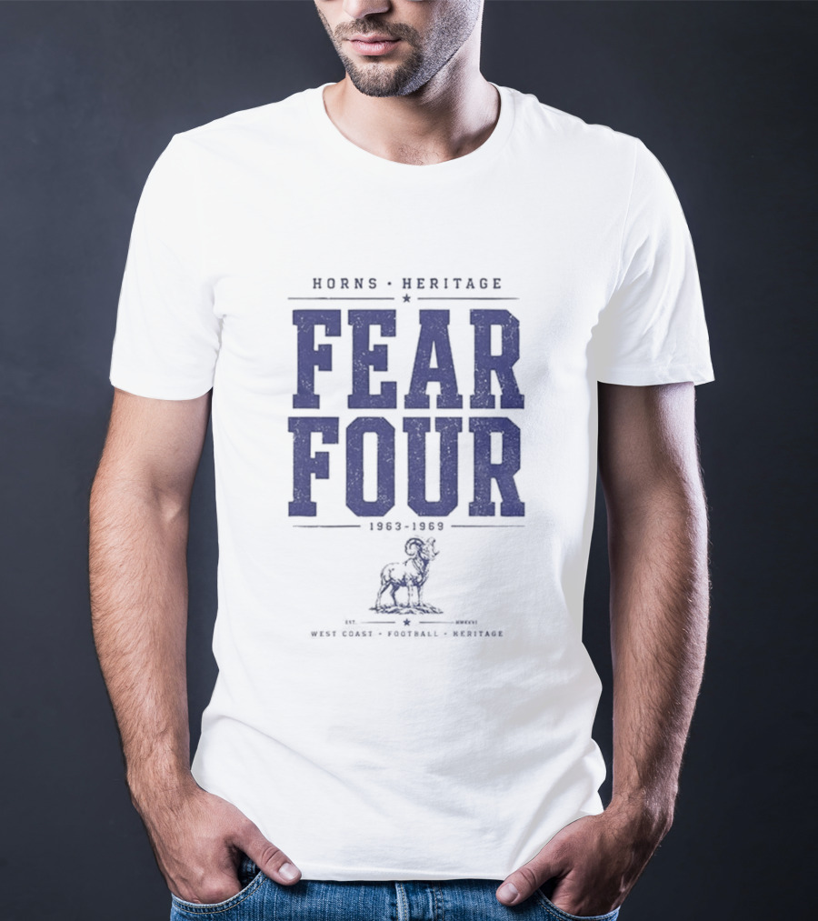 Horns Heritage Fear Four 1963 1969 Lion T-Shirt