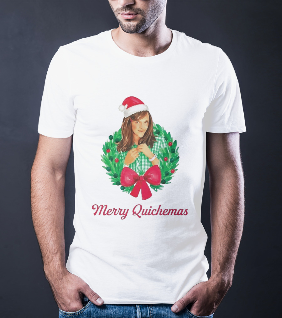 Merry Quichemas Leslie Knope Parks And Recreation Christmas Wreath T-Shirt