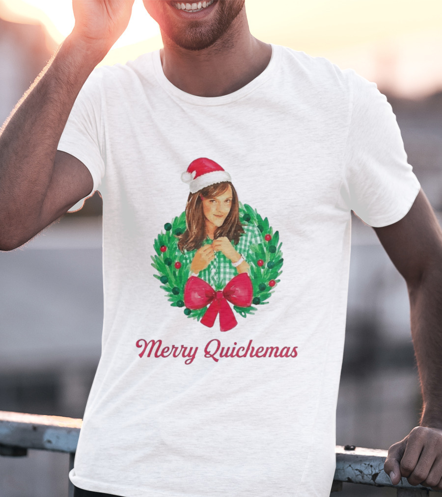 Merry Quichemas Leslie Knope Parks And Recreation Christmas Wreath T-Shirt
