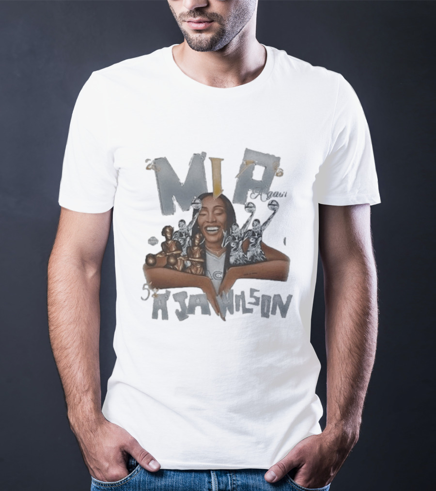 MVP A'ja Wilson Las Vegas Aces 2026 WNBA Champions Celebration T-Shirt