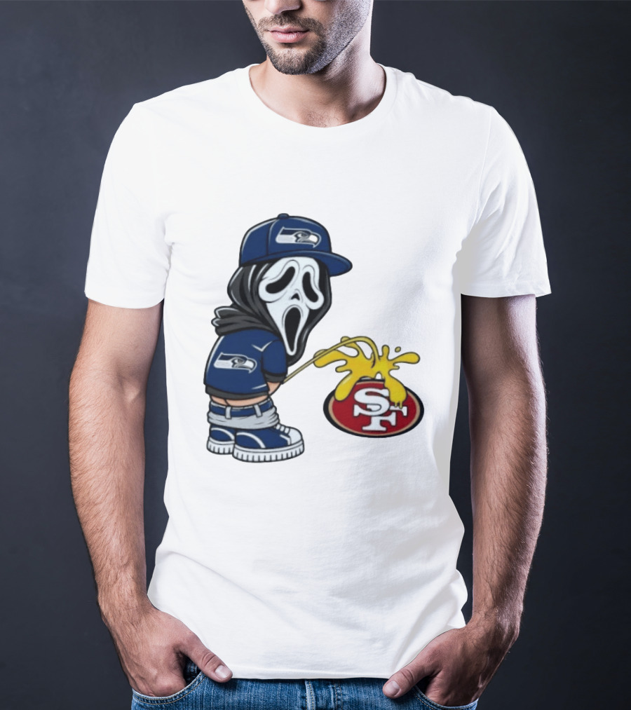 Seattle Seahawks Ghostface Fan Rivalry With San Francisco 49ers T-Shirt