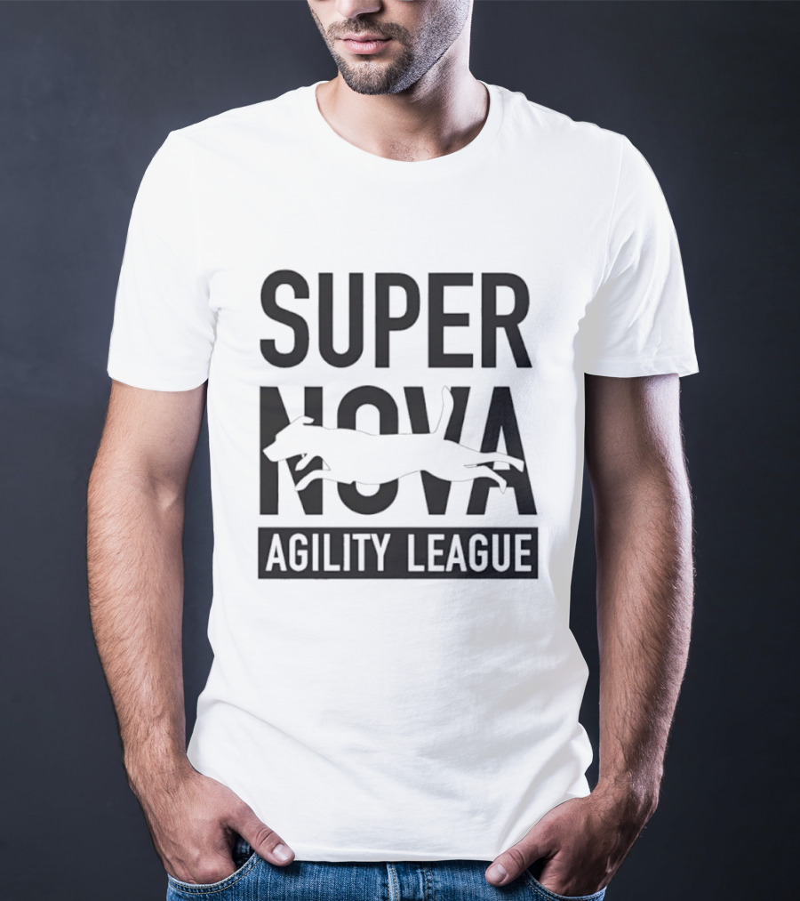 Super Nova Agility League Dog Sports Jumping Dog T-Shirt