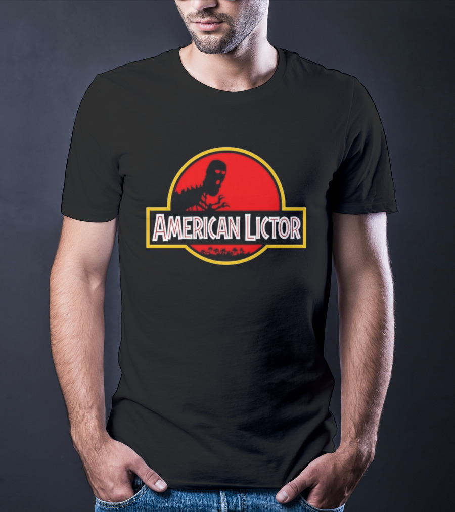 American Lictor Dinosaur Movie Jurassic T-Shirt