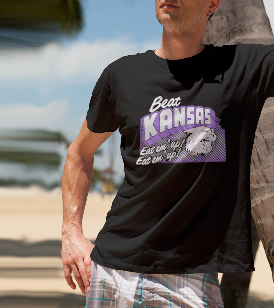 Beat Kansas Eat Em Up Eat Em Up Football Rivalry T-Shirt