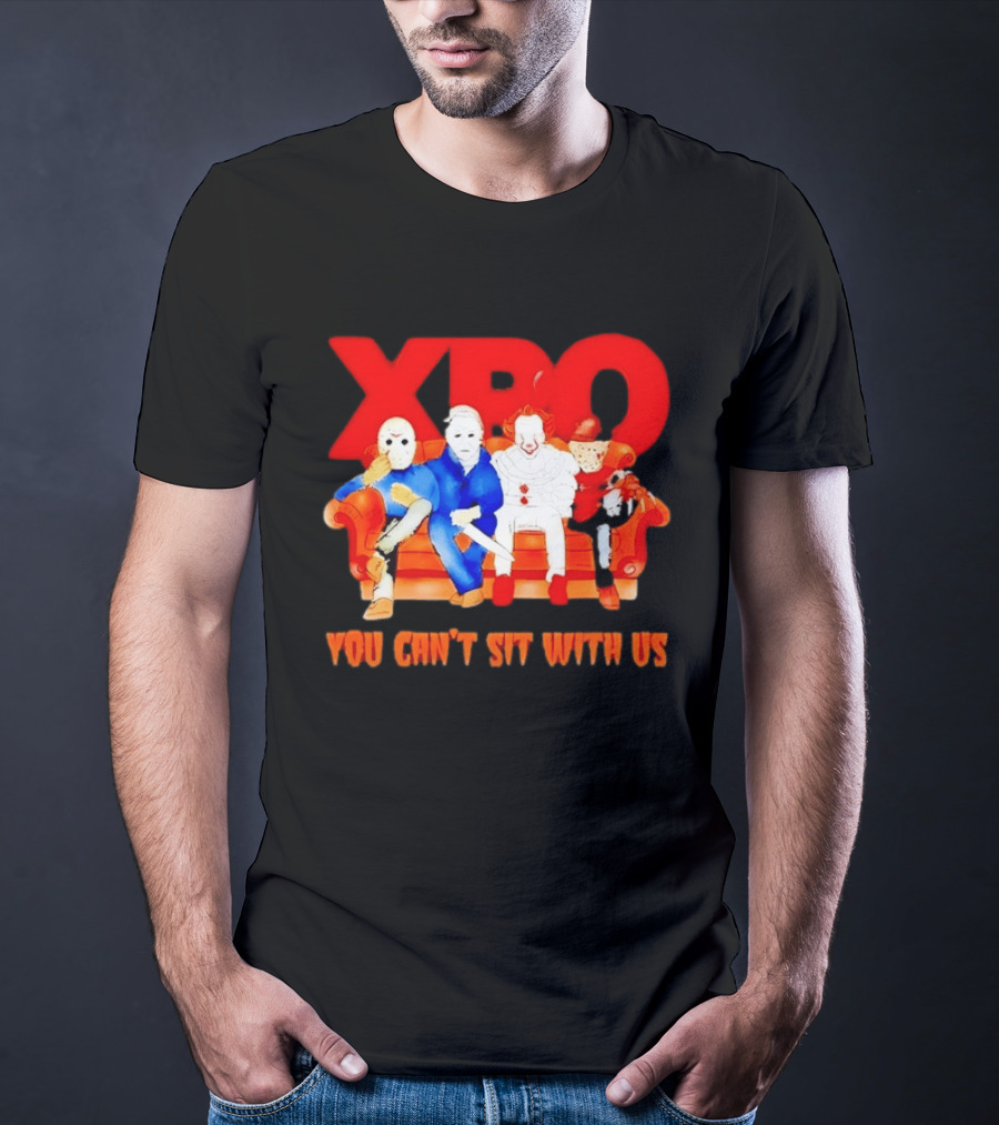 XBO Jason Voorhees Michael Myers Pennywise Freddy Krueger You Can't Sit With Us T-Shirt