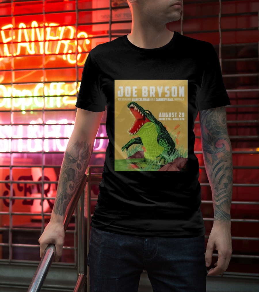 Joe Bryson With Special Guest Liam Coleman Live At Cannery Hall Nashville August 29 Crocodile T-Shirt