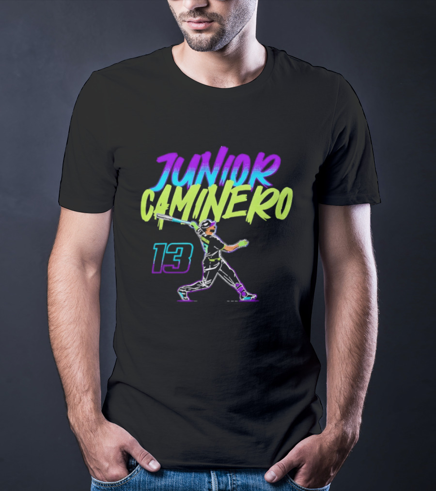 Junior Caminero 13 Tampa Bay Rays Baseball Player Dynamic T-Shirt
