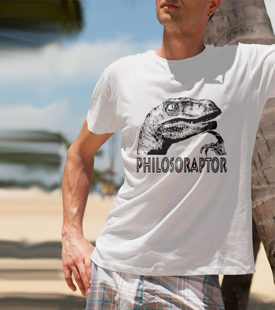 Philosoraptor Dinosaur Philosophy Meme T-Shirt