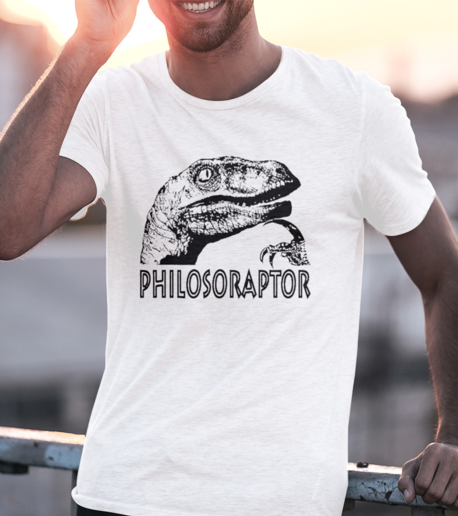 Philosoraptor Dinosaur Philosophy Meme T-Shirt
