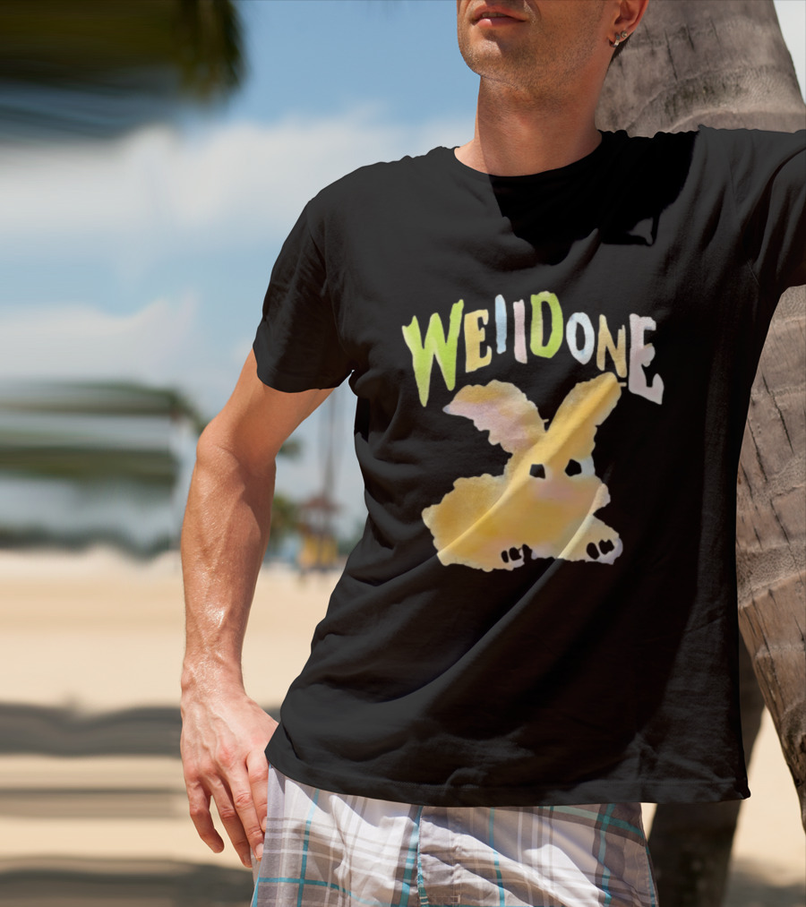 We11done Colorful Bunny Rabbit Fashion Playful Pastel Aesthetic T-Shirt