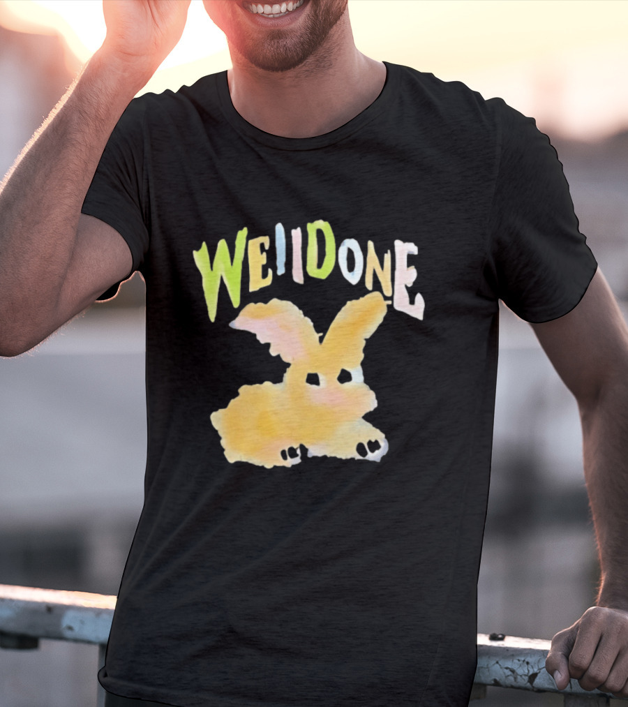 We11done Colorful Bunny Rabbit Fashion Playful Pastel Aesthetic T-Shirt
