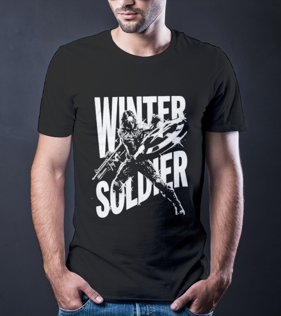 Winter Soldier Bucky Barnes Iconic Superhero T-Shirt