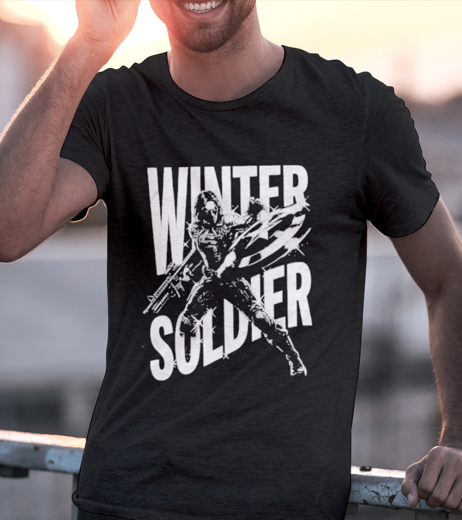 Winter Soldier Bucky Barnes Iconic Superhero T-Shirt