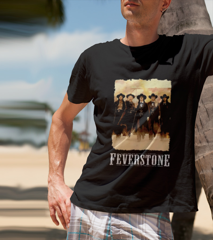 Feverstone Five Women Cowboy Outfits Walking T-Shirt