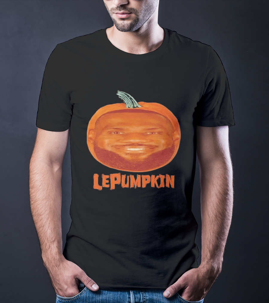 Lebron James Lepumpkin Pumpkin Happy Fall Halloween Basketball T-Shirt