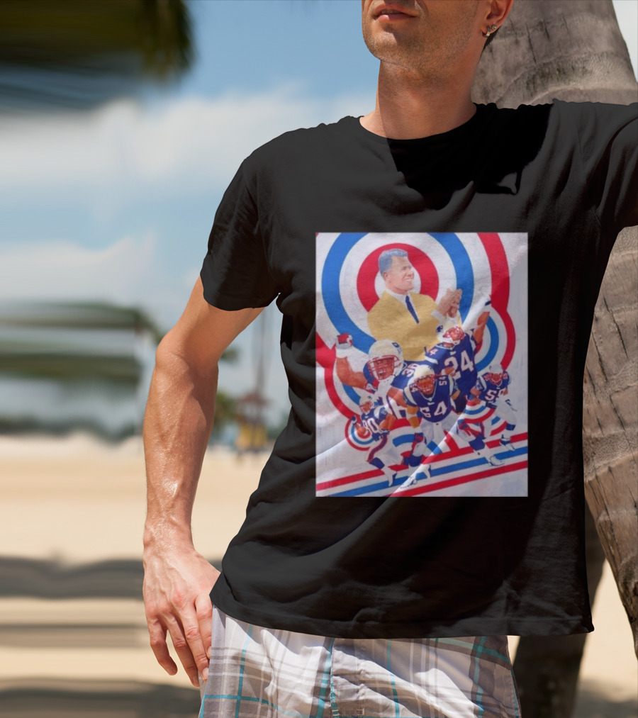Patriots Celebration Collage With Bill Belichick And Legendary Players T-Shirt