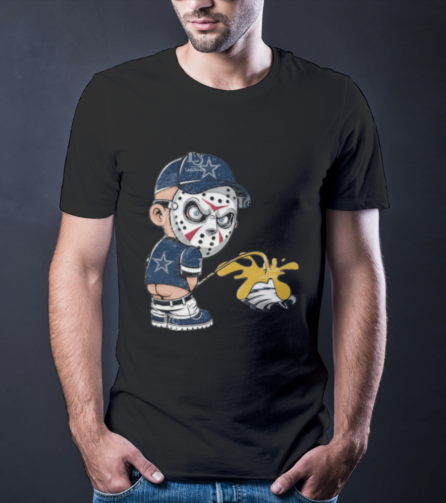 Dallas Cowboys Jason Voorhees Pissing On Philadelphia Eagles T-Shirt