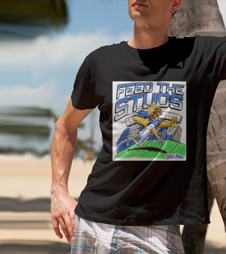Feed The Studs Old Row Football Wildcat Stadium Run T-Shirt