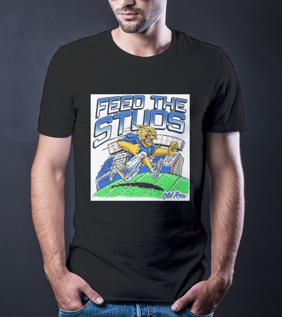 Feed The Studs Old Row Football Wildcat Stadium Run T-Shirt