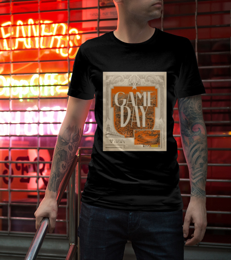 Tennessee Auburn Game Day Neyland Legacy Stadium Matchup T-Shirt