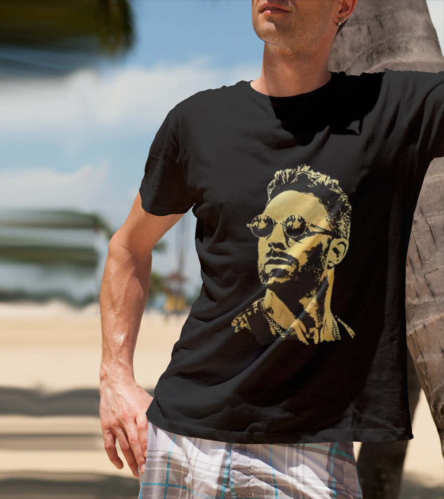 Gold Foil Adam Levine Maroon 5 T-Shirt