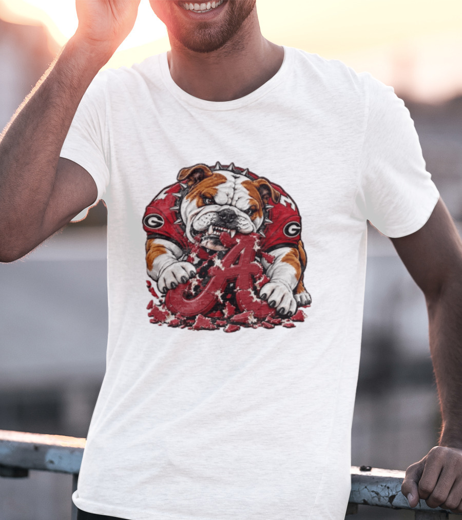Georgia Bulldogs Crushing Alabama Crimson Tide Rivalry Showdown T-Shirt