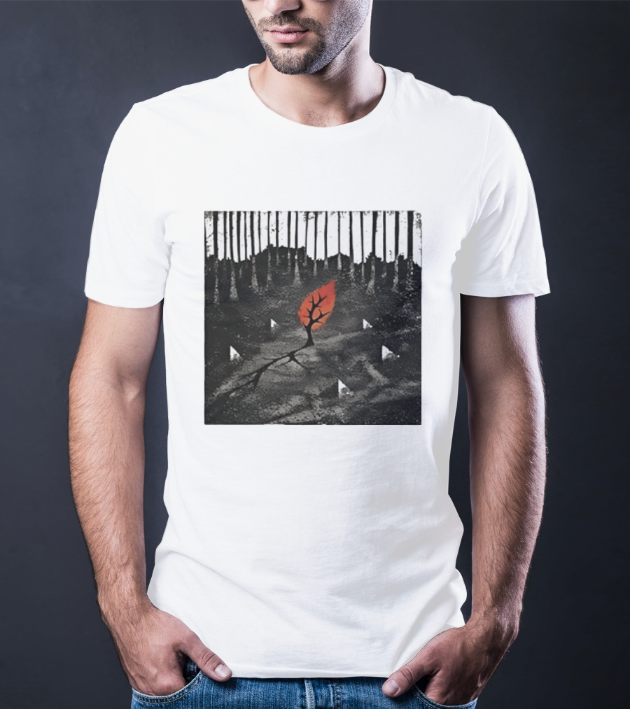 Sleeping With Sirens Tree Forest Alternative Rock Red Leaf T-Shirt