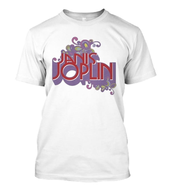 Janis Joplin Psychedelic Floral Rock Music T-Shirt