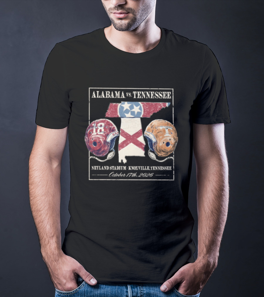Alabama Vs Tennessee Neyland Stadium Knoxville October 17th 2026 T-Shirt