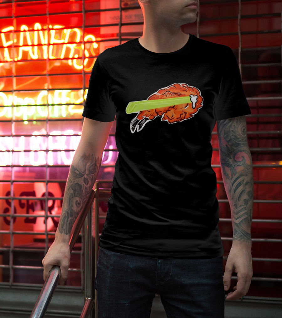 Buffalo Chicken Wing Celery Stick Combo T-Shirt