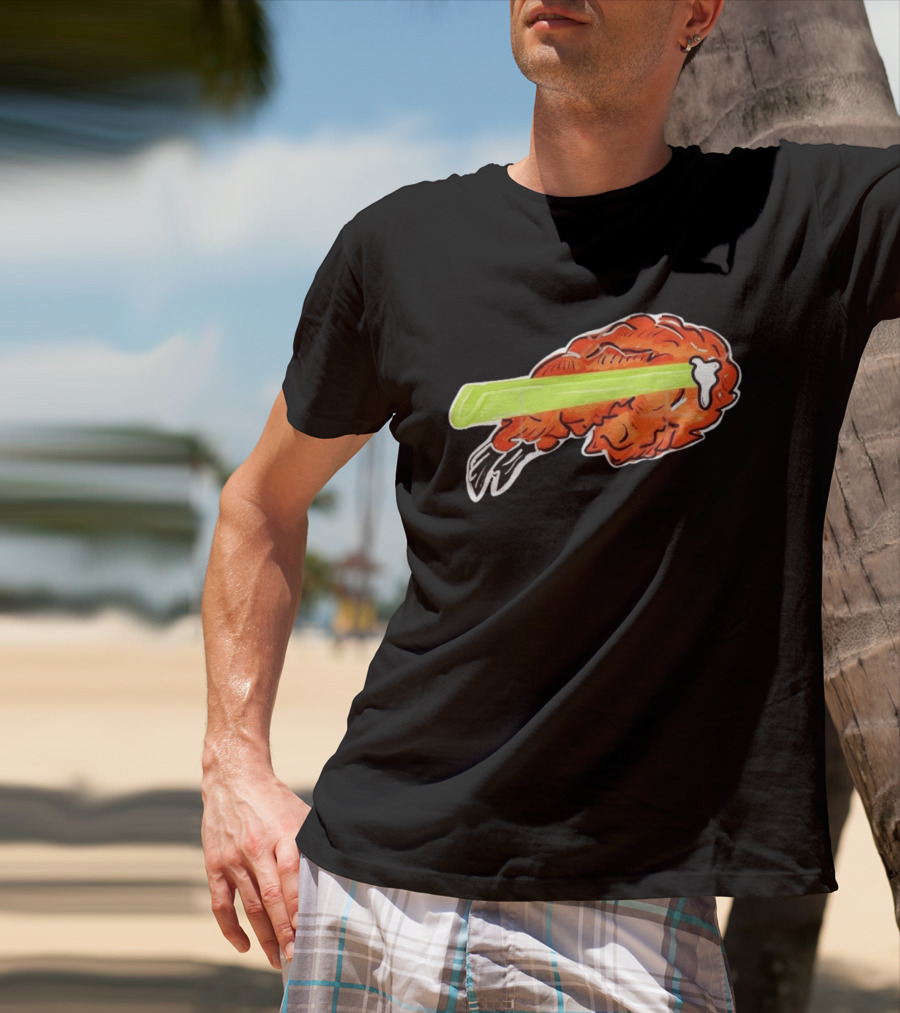 Buffalo Chicken Wing Celery Stick Combo T-Shirt