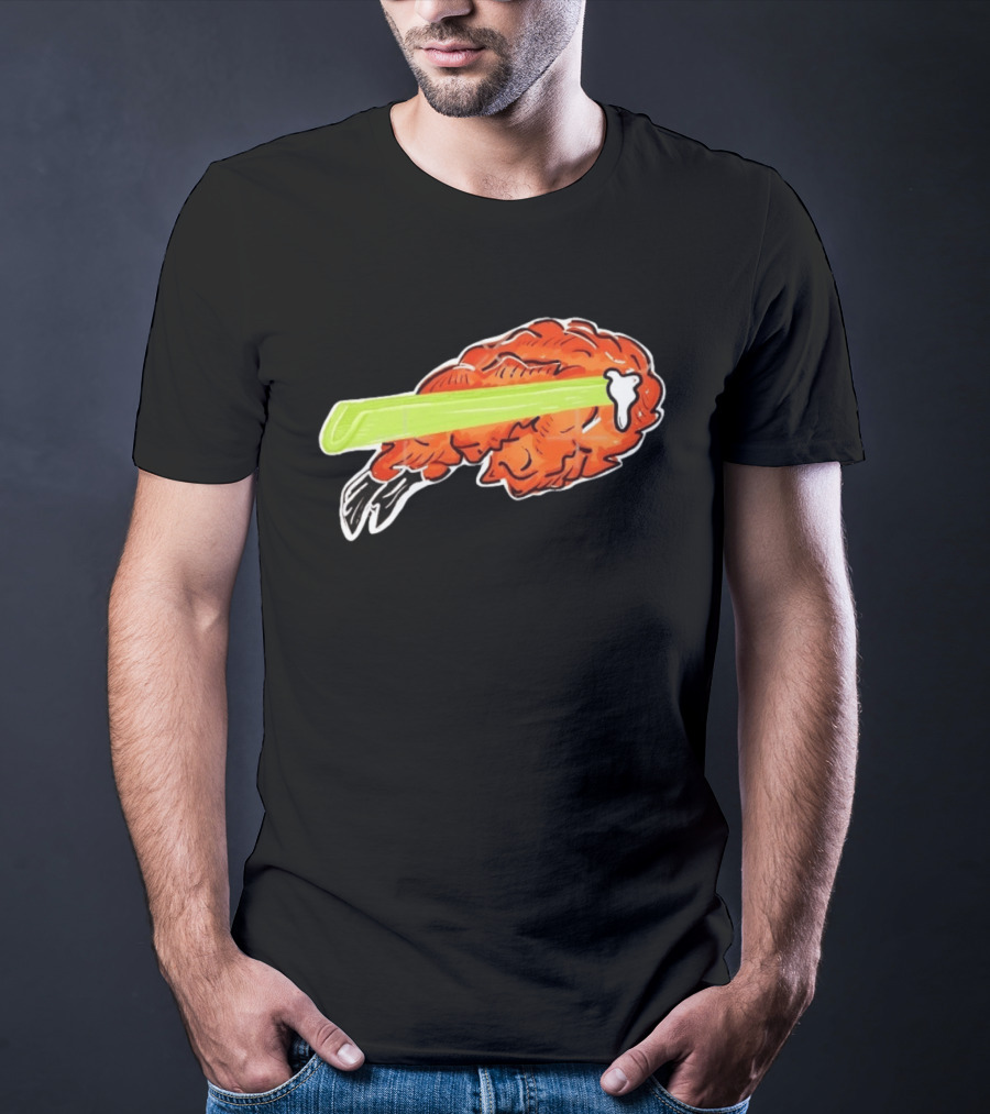 Buffalo Chicken Wing Celery Stick Combo T-Shirt