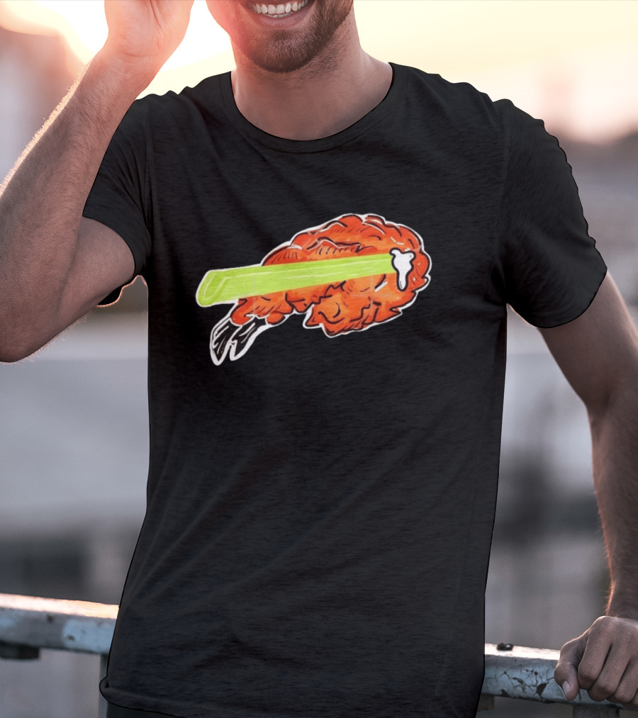 Buffalo Chicken Wing Celery Stick Combo T-Shirt