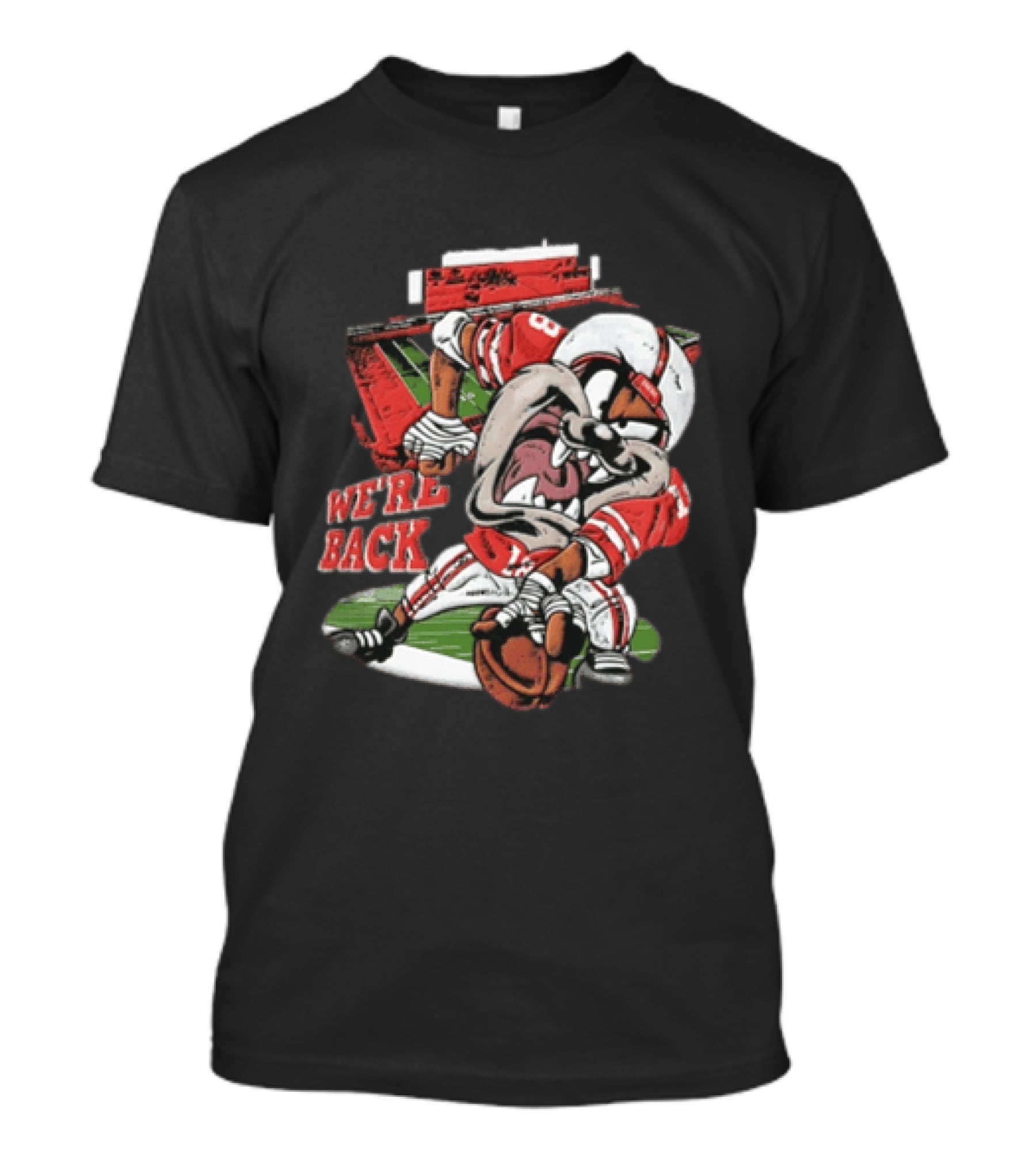 Nebraska Cornhuskers Tasmanian Devil We're Back Football Stadium T-Shirt