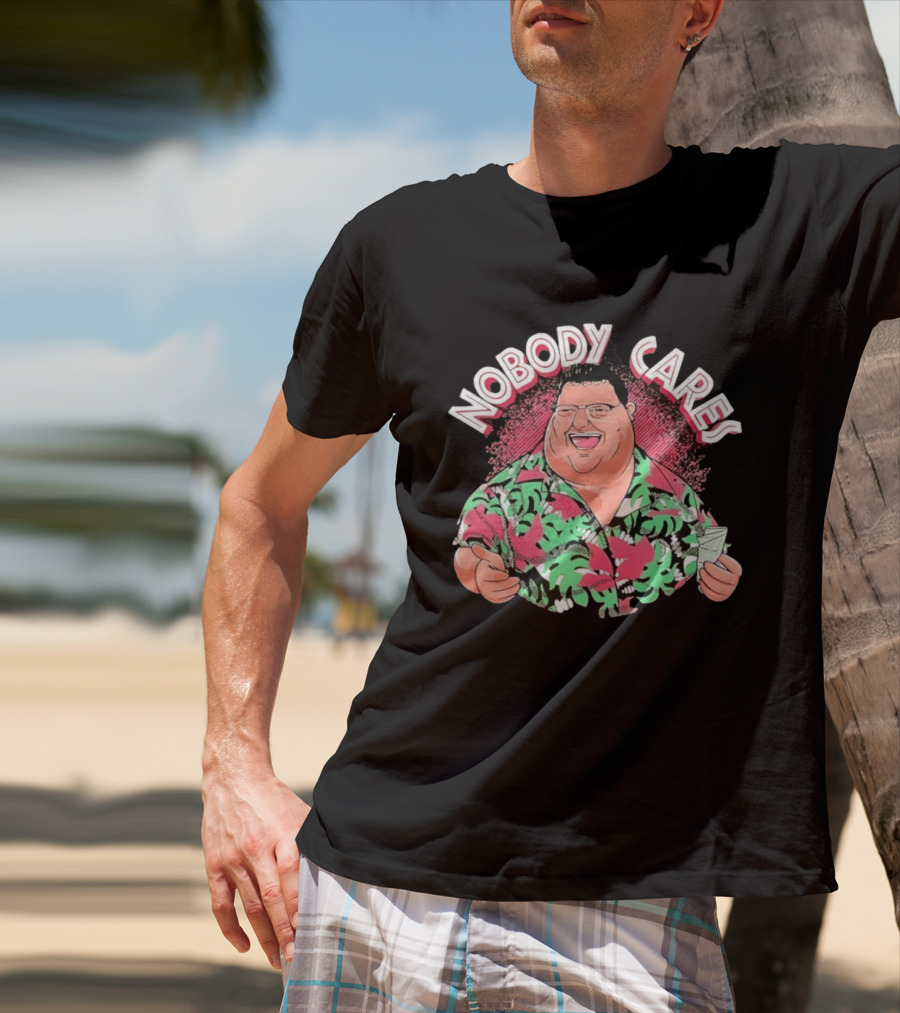 Seinfeld Newman Nobody Cares Wayne Knight Tropical Hawaiian T-Shirt