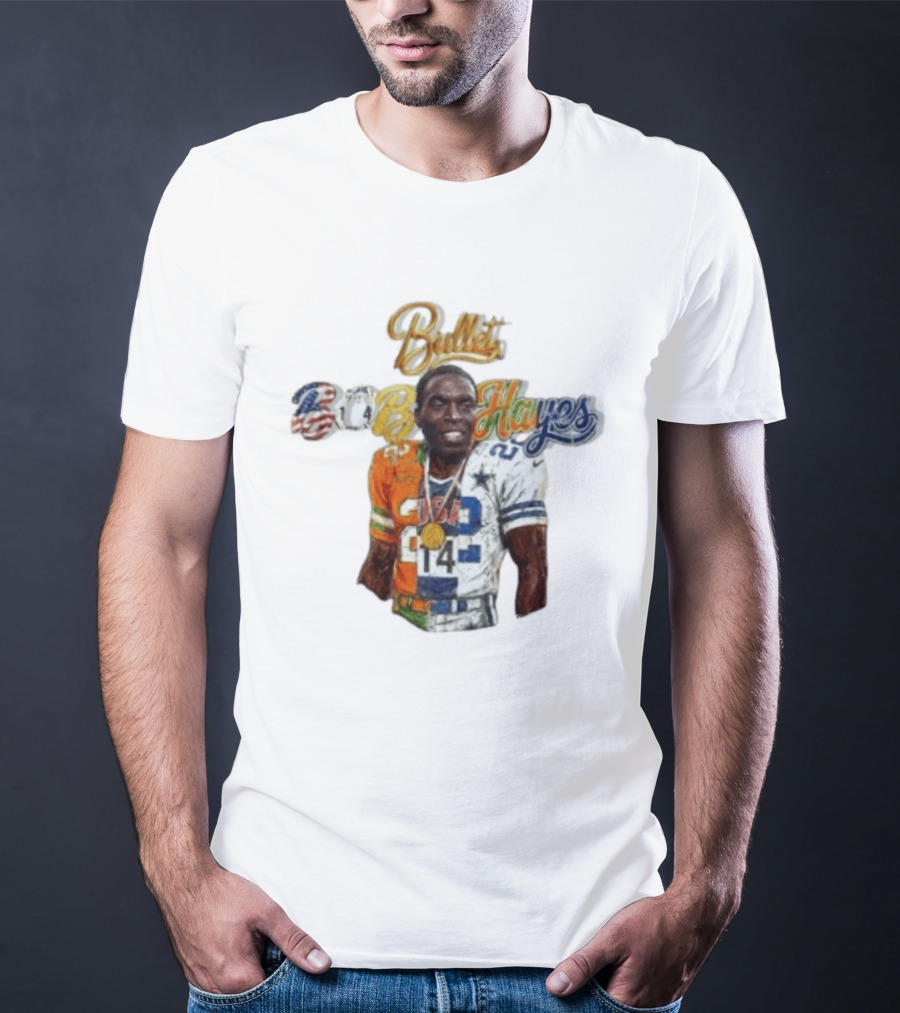 Bullet Bob Hayes Dallas Cowboys 22 Career Legacy T-Shirt