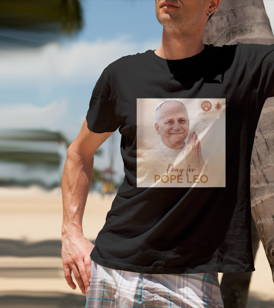 Pray For Pope Leo Clerical Blessing With Clergy T-Shirt