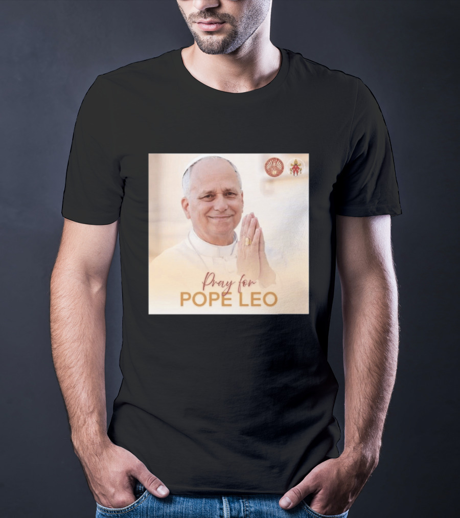 Pray For Pope Leo Clerical Blessing With Clergy T-Shirt