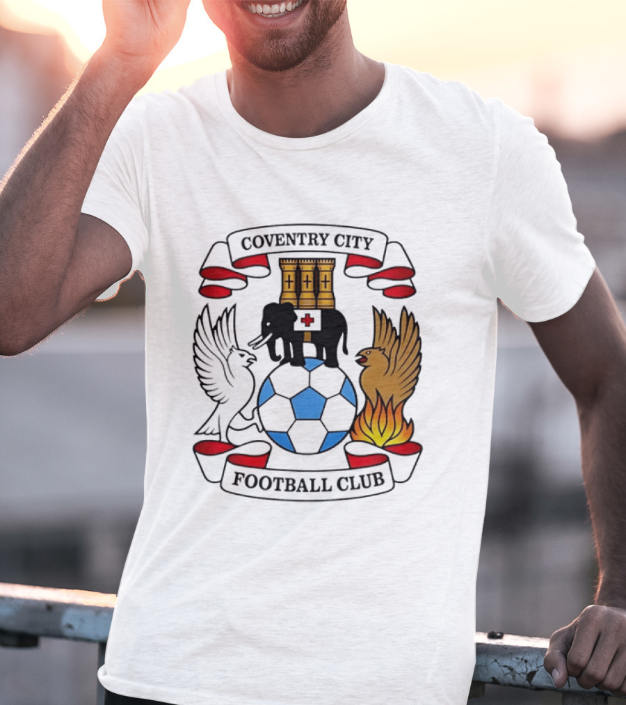Coventry City Football Club Crest Elephant Phoenix Football T-Shirt