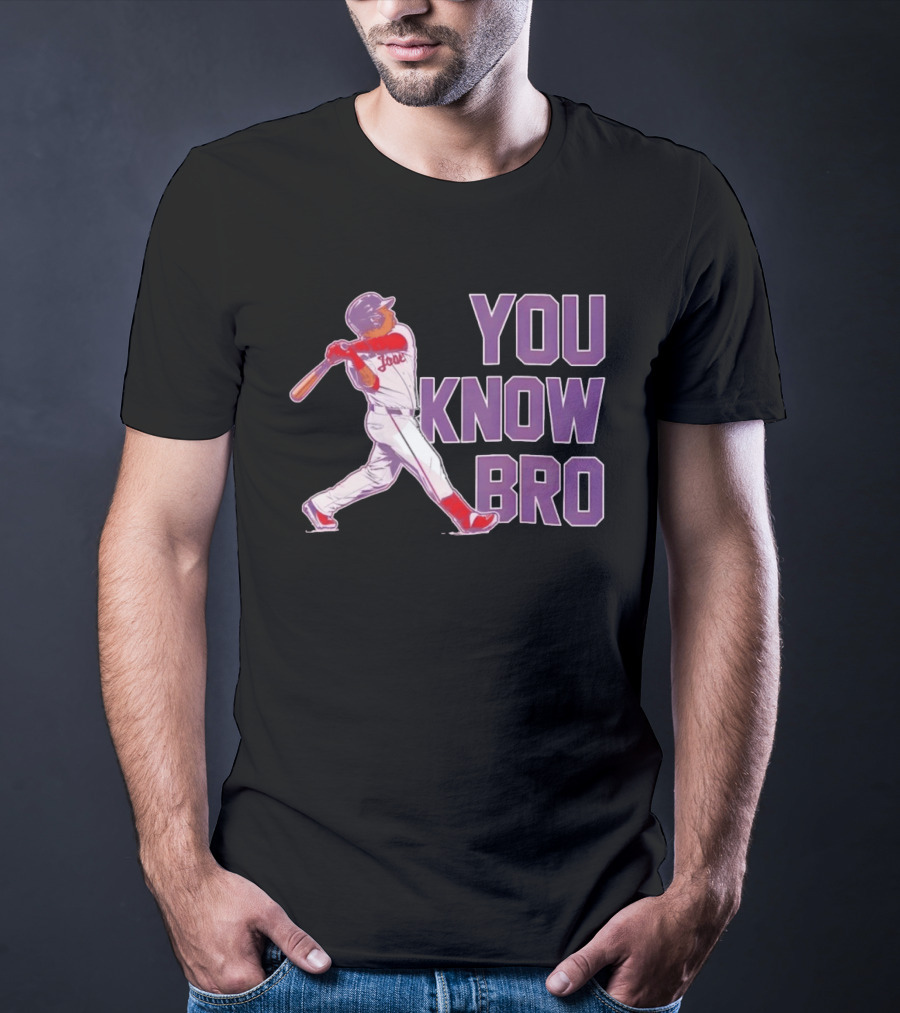 Jose Ramirez You Know Bro Cleveland Guardians Baseball Player T-Shirt
