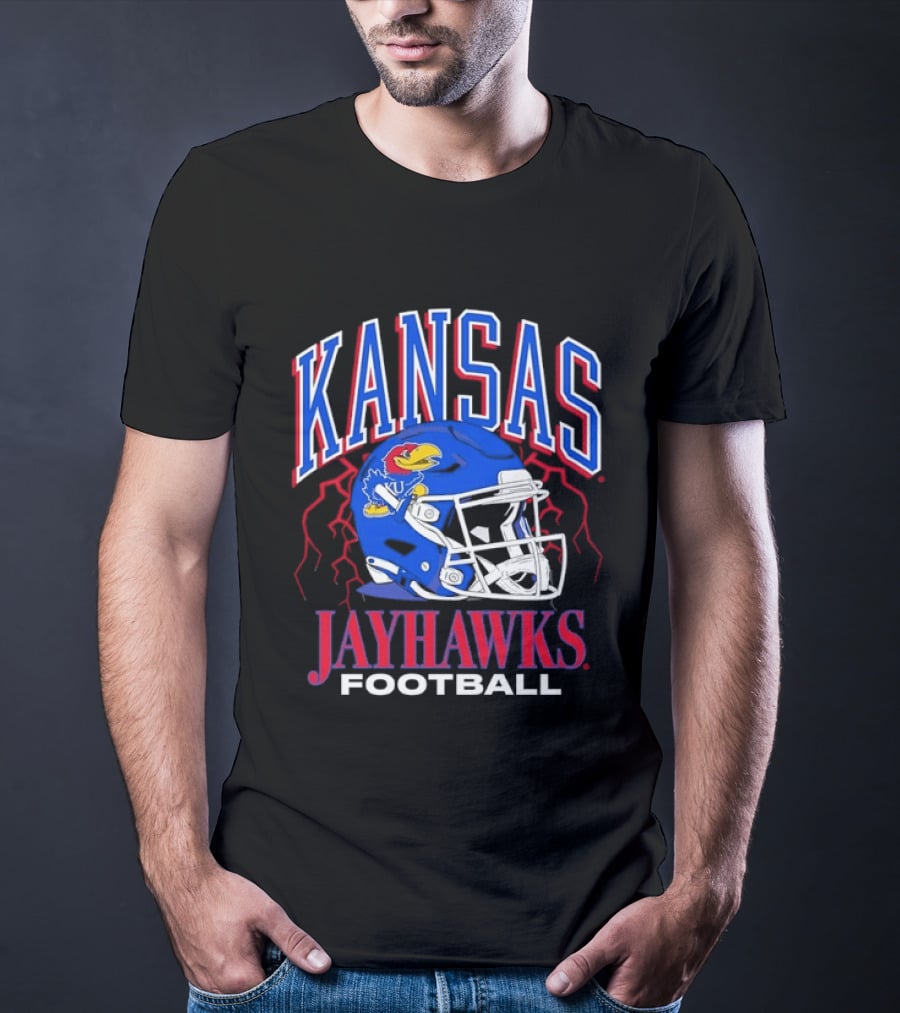 Kansas Jayhawks Football Helmet NCAA Kansas Jayhawks Football T-Shirt